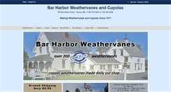 Desktop Screenshot of barharborweathervanes.com