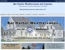 Tablet Screenshot of barharborweathervanes.com